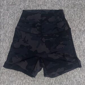 LSKD Black Camo Workout Shorts